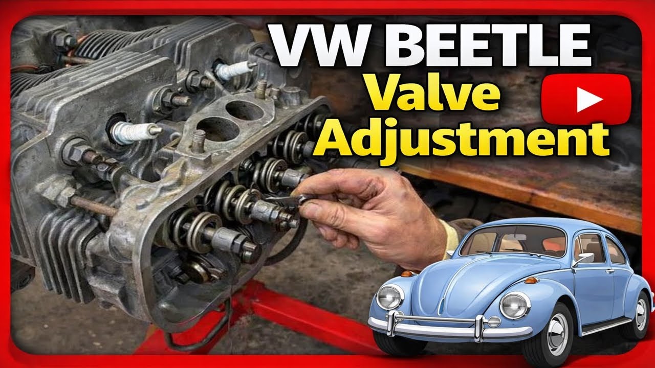 Регулировка клапанов VW Beetle и Super Beetle - 1600 куб. см - VW Baja - VW Bus - VW Ghia - Регул...