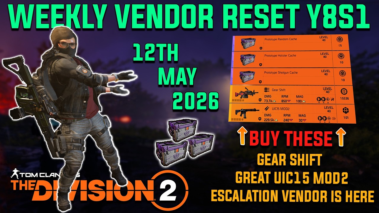 The Division 2 | Weekly Vendor Reset + NEW Escalation Vendor & Targeted loot! (May 12, 2026)