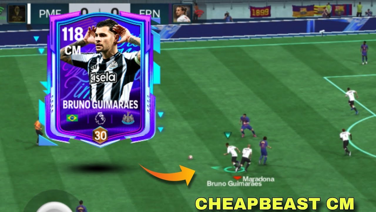 113 BRUNO GUIMARAES FC MOBILE REVIEW  GAMEPLAY TEST | BEST CM  FC MOBILE | BRUNO GUIMARAES FC MOBILE