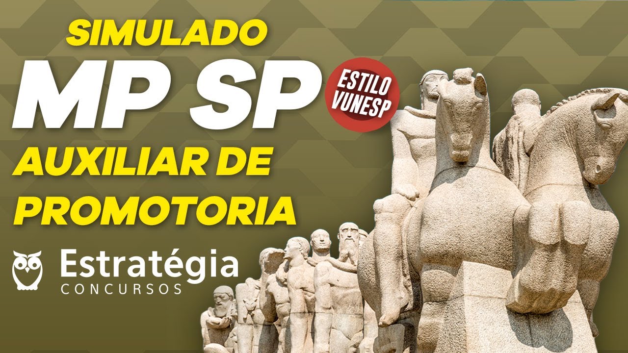Correção Simulado MP SP: Auxiliar de Promotoria - Estilo VUNESP