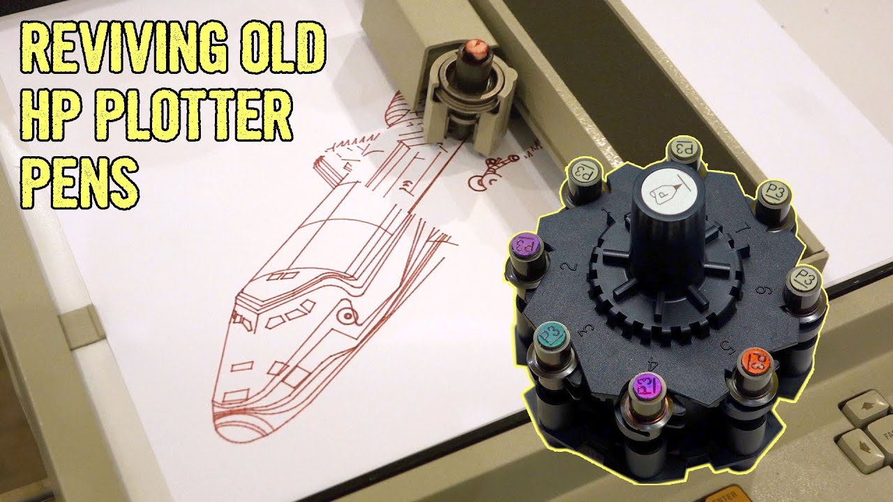 Refilling or Replacing Vintage HP Plotter Pens