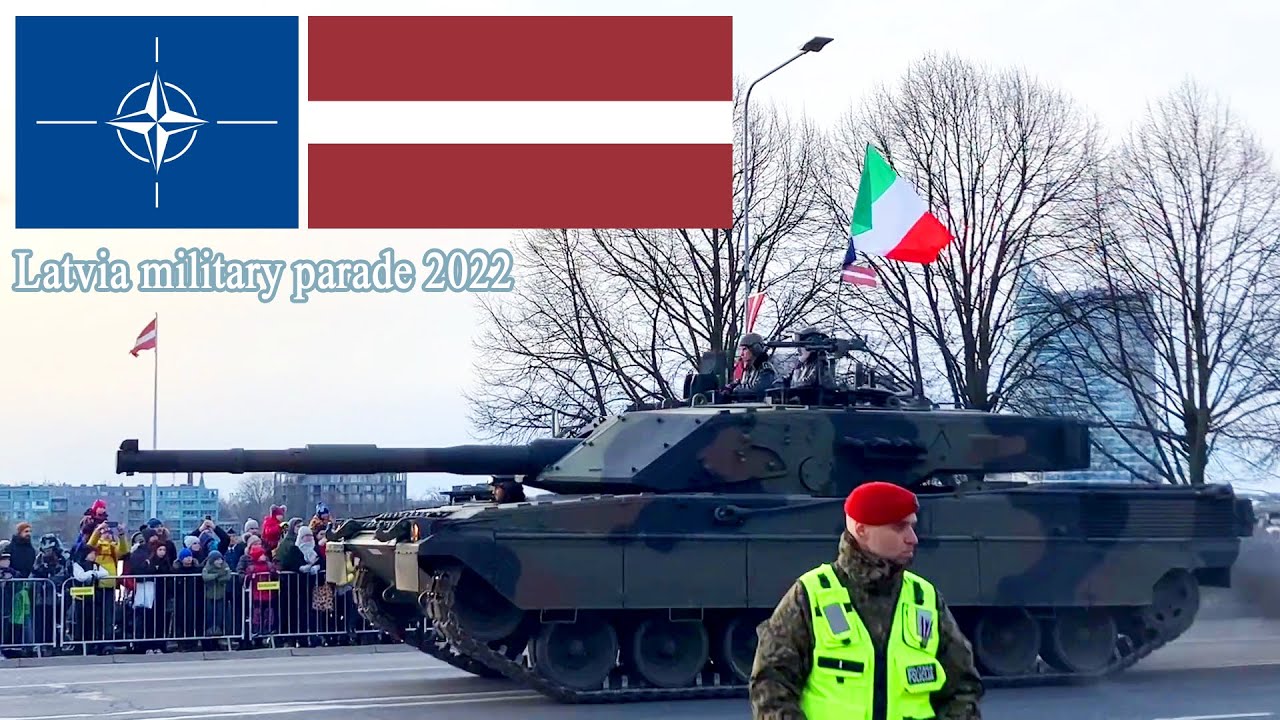 Latvia military parade 2022