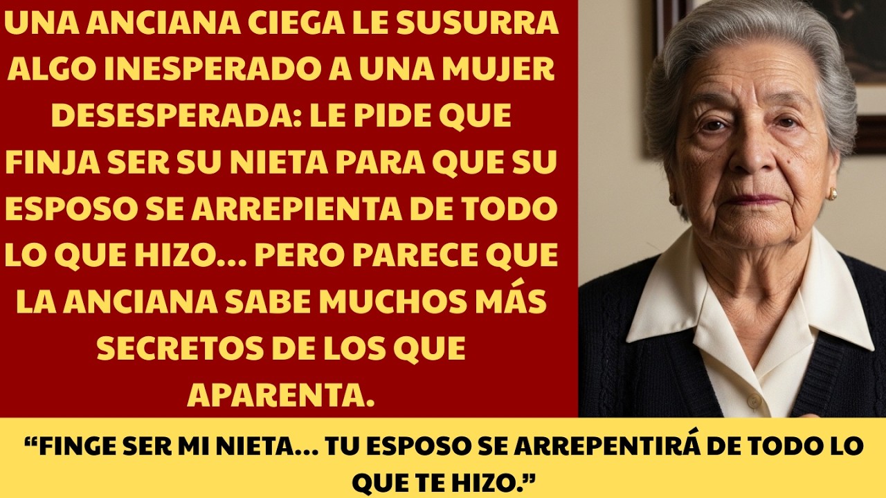 HISTORIA REAL： “Finge ser mi nieta, tu esposo se arrepentirá” susurró una anciana ciega   2TCa7pZ