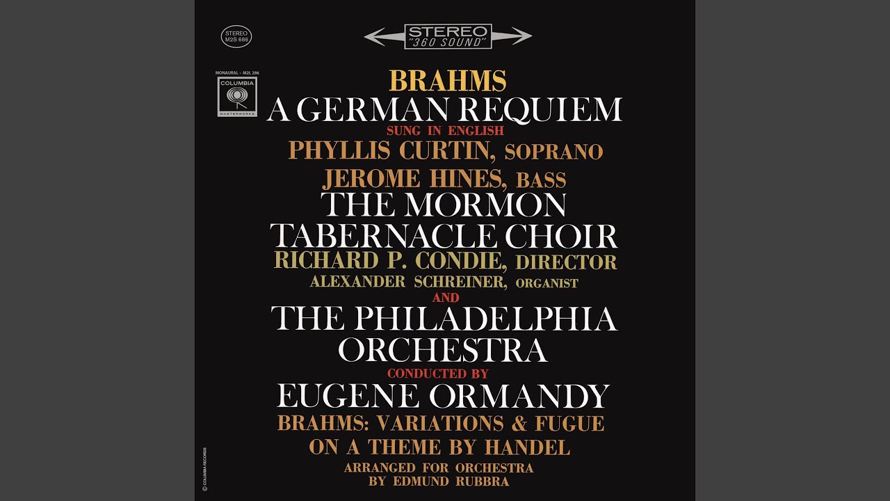 A German Requiem, Op. 45: VI. Here on earth have we no lasting place (2023 Remastered Version)