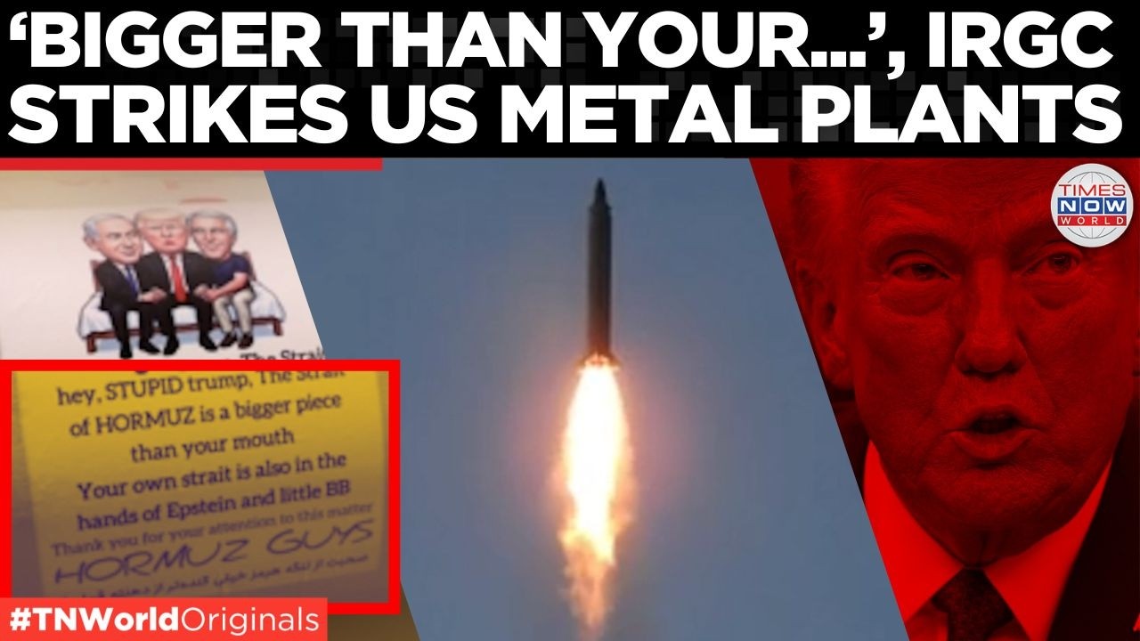 'EPSTEIN MISSILE': Iran Hits U.S. Metal Plants With 'Stupid Trump' Stickers