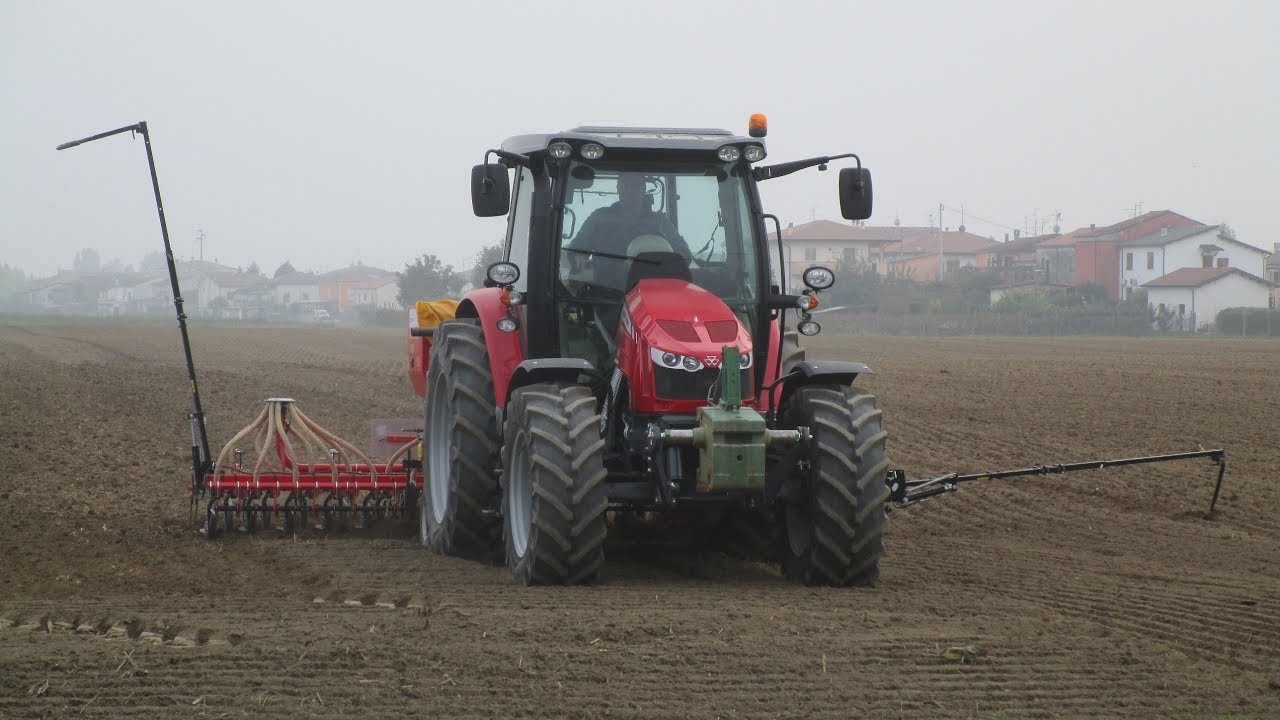 Semina grano 2017: Massey Ferguson 5612 dyna-6 + MaterMacc MSD 500 - Adami G.