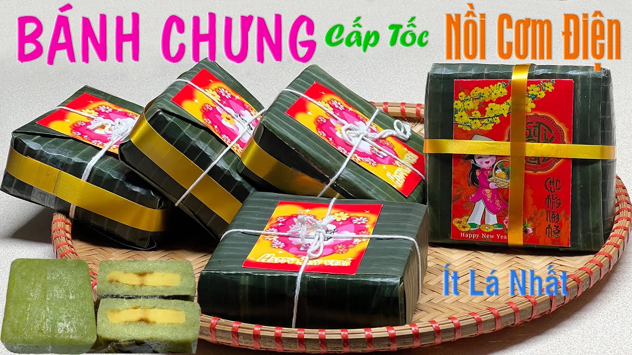 Bánh Chưng Cấp Tốc Phút Chót Xài Nồi Cơm Điện - Super Fast Lunar New Year Glutinous Rice Cakes