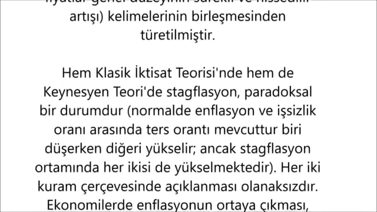 Stagflasyon Nedir
