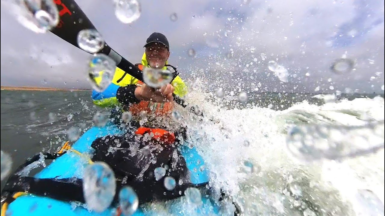Downwind planning v reality - New Valkyrie for Vance - Sea Kayak surfing - Solent and New Forest