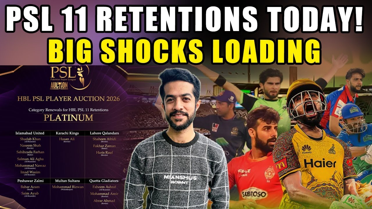 PSL 11 Retention Deadline Today | Big Players to Be Released Ahead of Auction