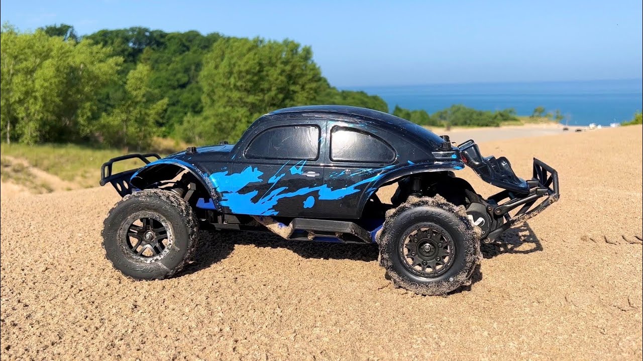 Traxxas Slash 2WD || BAJA BUG || Michigan SAND DUNES with PADDLE TIRES!
