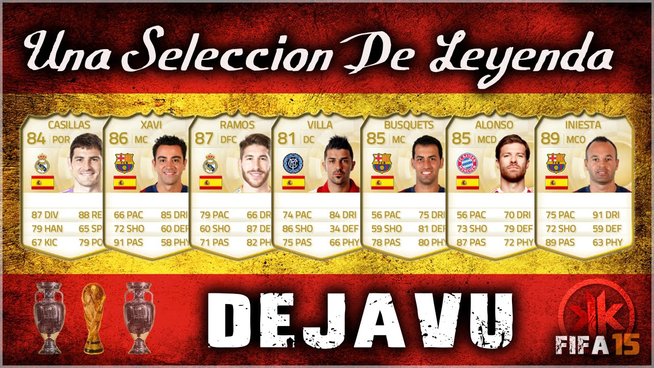 DEJA VU ESPA&Ntilde;A TRICAMPEONA | Una Selecci&oacute;n de Leyenda | FIFA 15 UT | KikiFutFiFa |