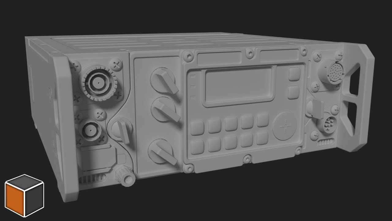 Blender 3D - Hard Surface #2 Radio [Timelapse]