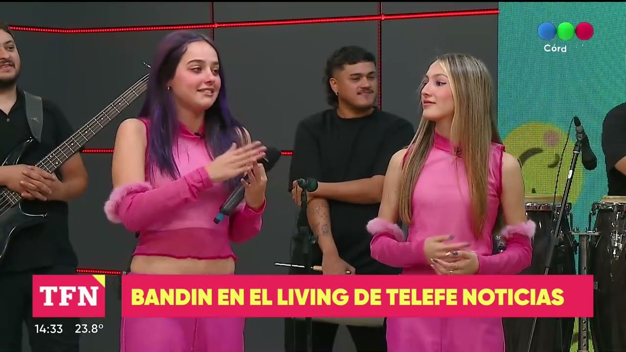 En el Día del Cuarteto, Bandin en el living de Telefe Noticias