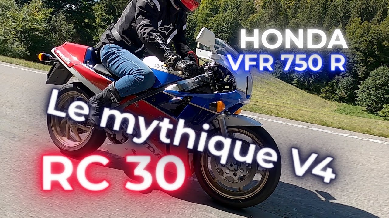 HONDA VFR750R RC30 - L'amour du V4 #honda dans une moto bardée de pièces HRC