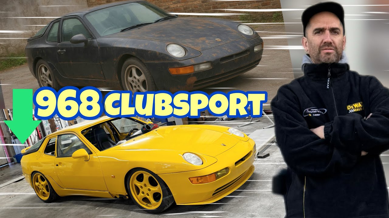 Je tune une vraie porsche 968 clubsport ! Passage du noir au jaune! Ep2