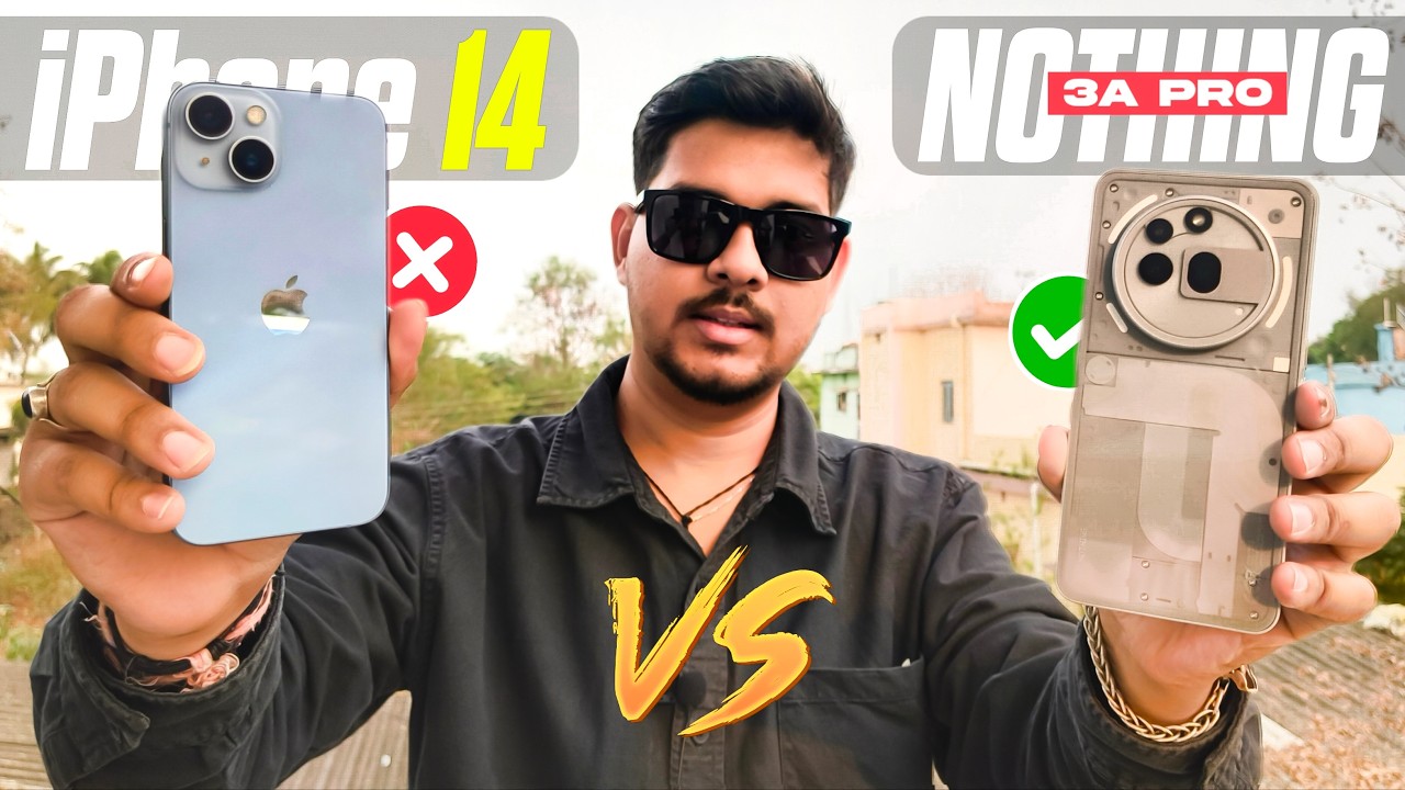 nothing phone 3a pro vs iphone 14 - camera test 😍 | nothing phone 3a pro 5g batter than iphone 14 ?