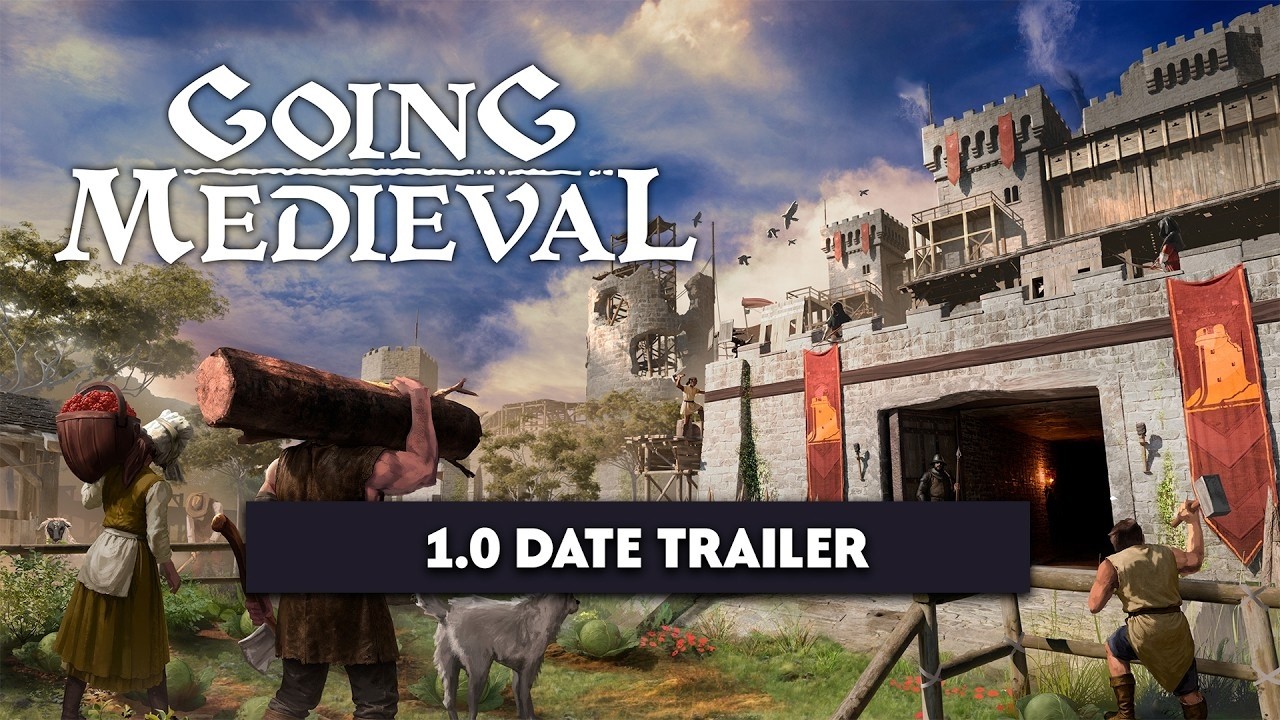 Going Medieval | 1.0 Launch Date Trailer [GOG]