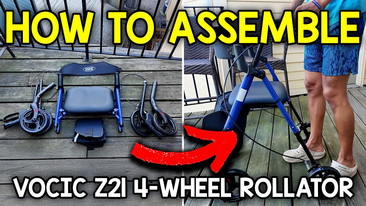 How To Assemble The Vocic Z21 4 Wheel Rollator