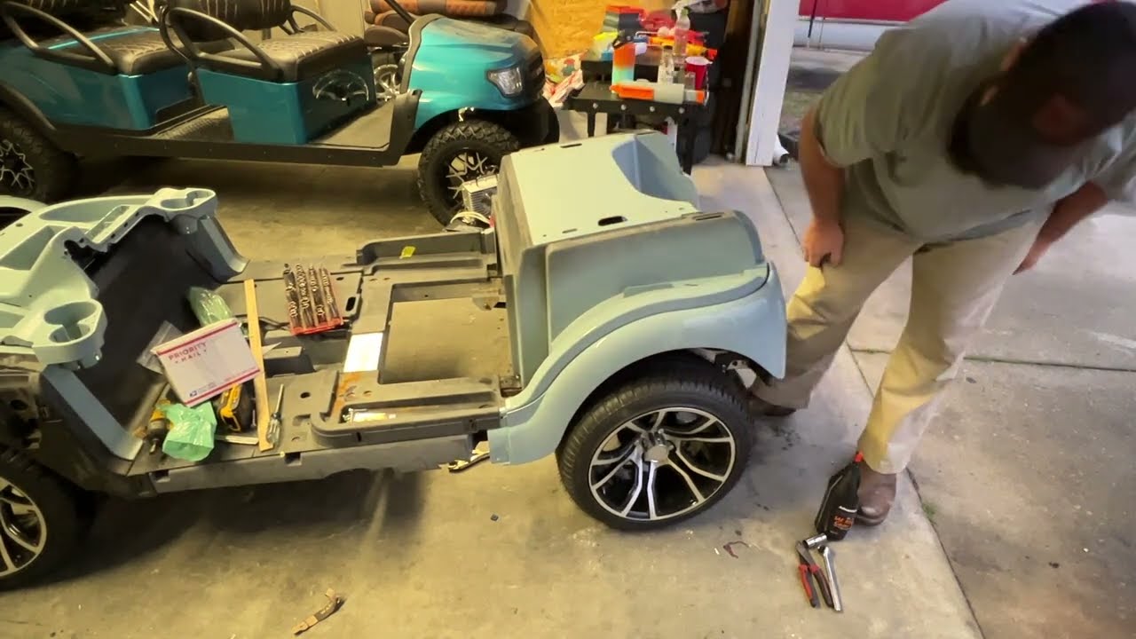 $100 Club Car Precedent Project gets a SilverWolf Teekon Motor, Differential Oil & Painted Body