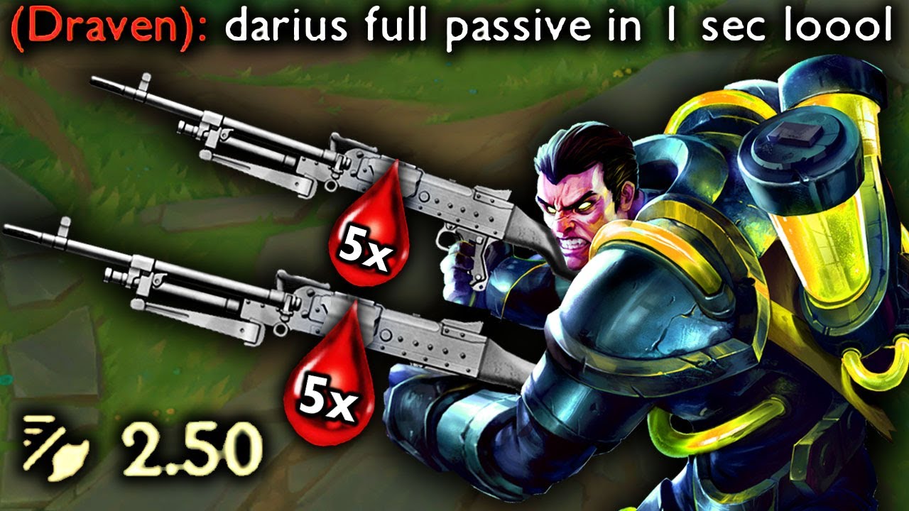 MAX ATTACK SPEED DARIUS (5 PASSIVE STACKS IN 1 SEC)
