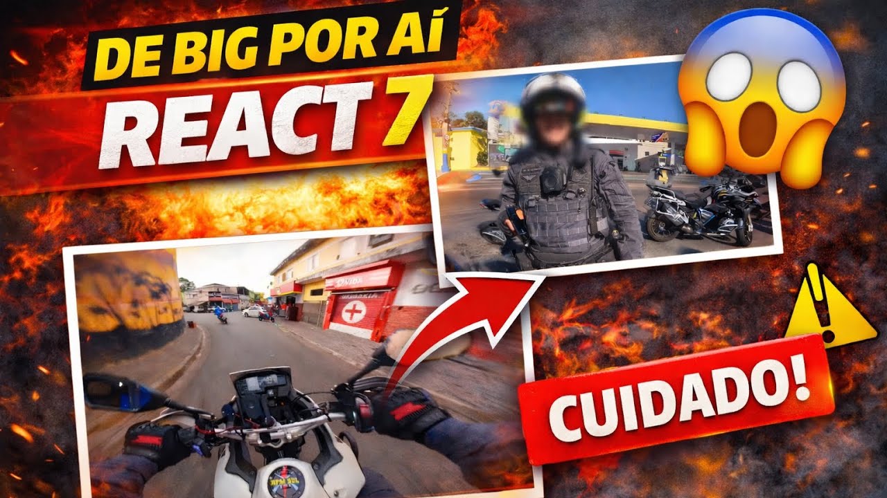 Reagindo aos Enquadros de Moto Mais Tensos | De Big Por Aí React #7