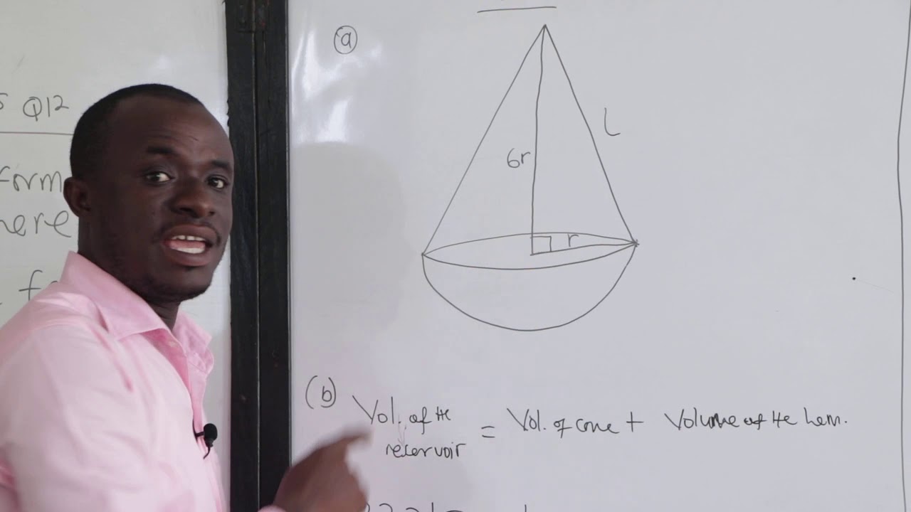WASSCE MENSURATION II MAY JUNE 2015 Q12