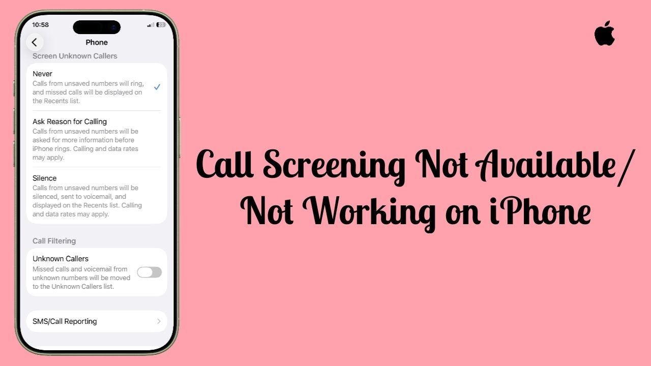 Функция проверки звонков в iOS 26.2 недоступна/не работает на iPhone? Вот решение.