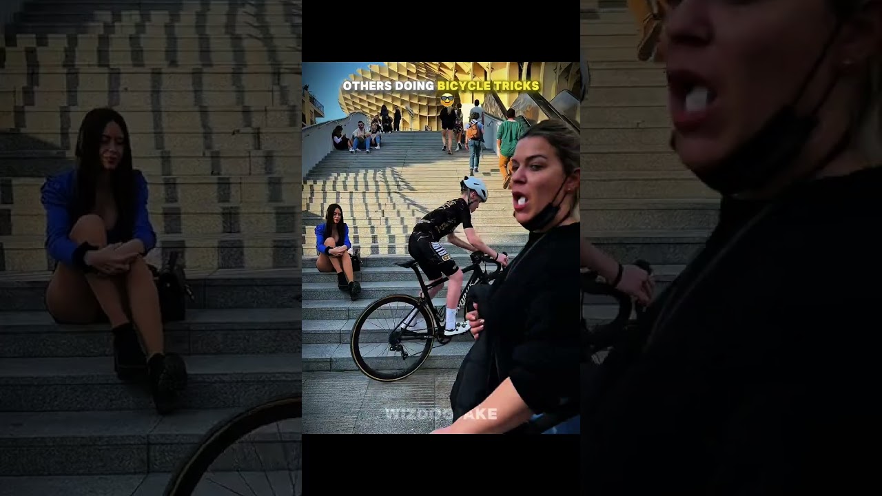 Others Doing Bicycle Tricks vs This Guy! #shorts