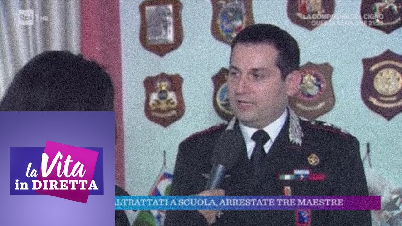 Bimbi maltrattati a scuola, arrestate tre maestre - La vita in diretta 08/01/2019