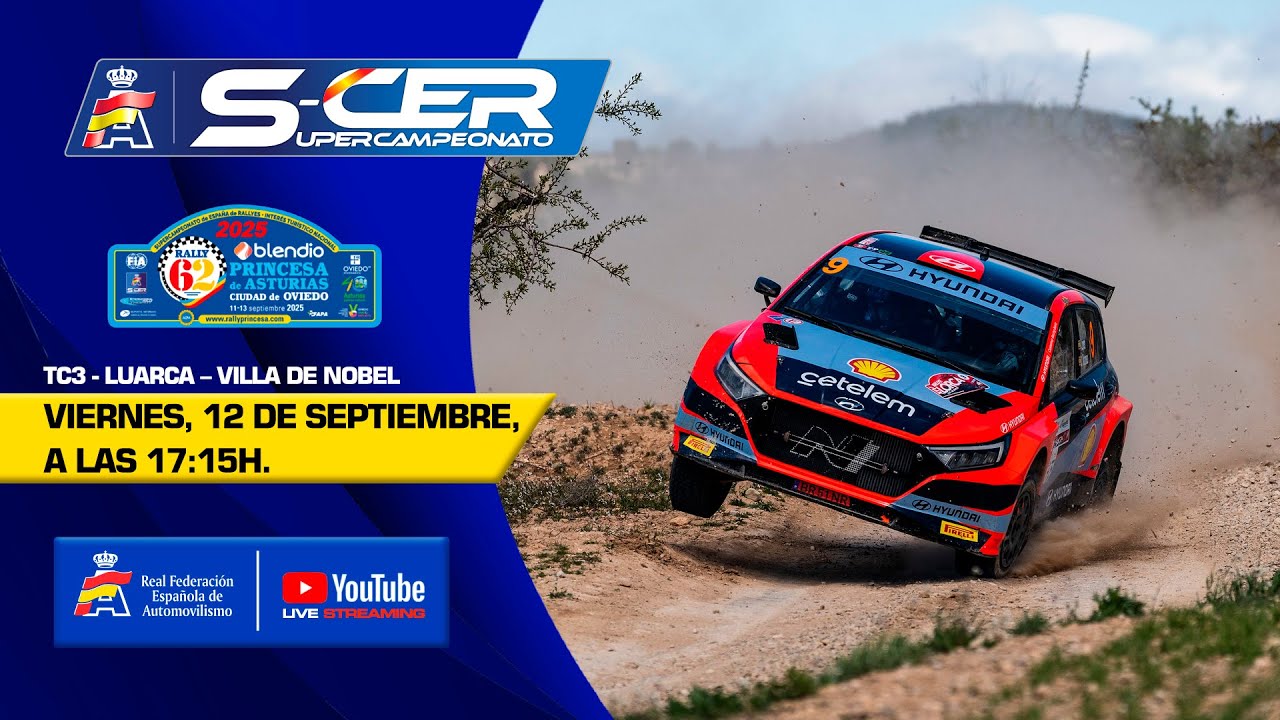 En directo: TC3 | Rallye Blendio Princesa de Asturias - Ciudad de Oviedo 2025