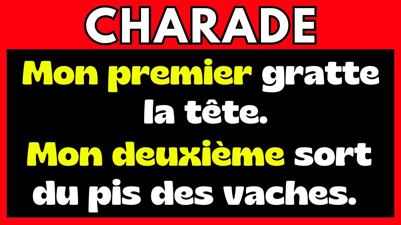 🎭 Devine le Mot : Spécial Charades ! 🧩 #devinelemot #devinette #charades #quiz #énigmes #logique