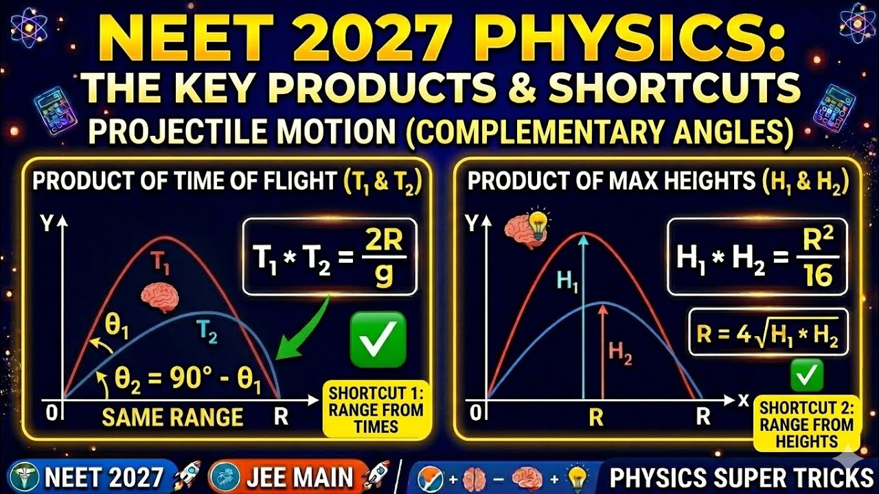 Product of max heights annd Time of flights