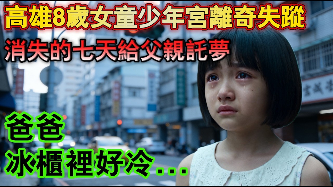 高雄 8 歲女童少年宮離奇失蹤，消失的七天裡她每天給父親託夢「爸爸，冰櫃裡好冷   」#故事