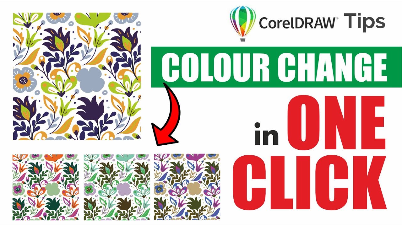 prepress Corel Draw Tips l Change Colour in One Click