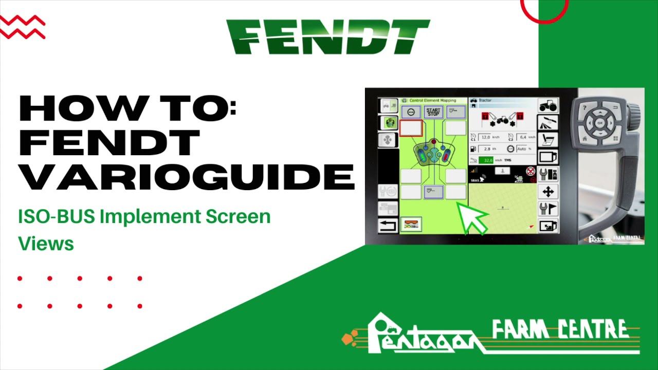 ISO BUS Implement Screen Views : Fendt VarioGuide How To