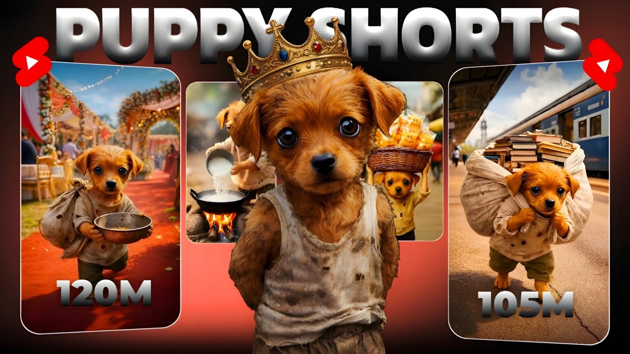 How To Make VIRAL Puppy Shorts | ai se video kaise banaye | ai video kaise banaye ( 100% FREE )