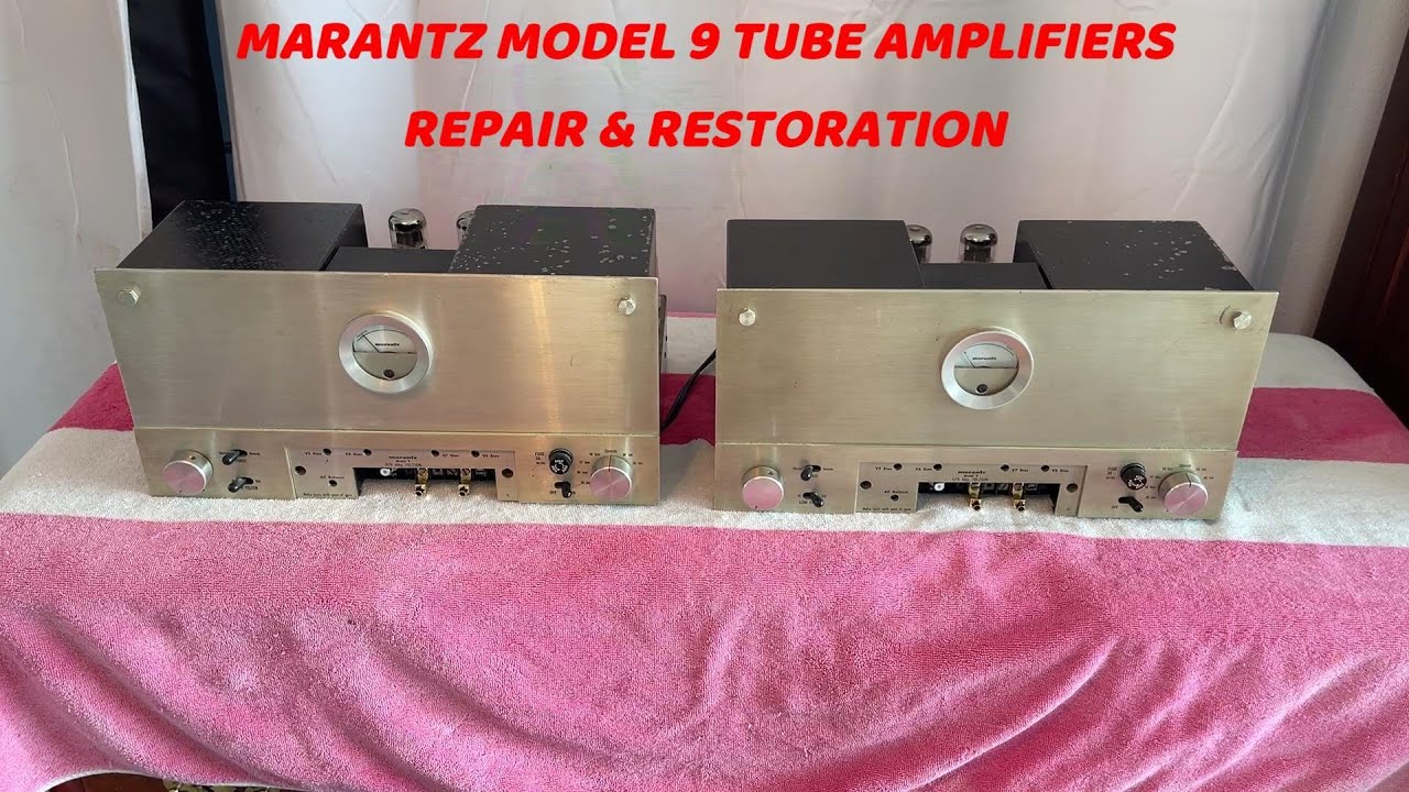 Marantz Model 9 EL34 Red Plating Tube Amplifiers Repair & Restoration