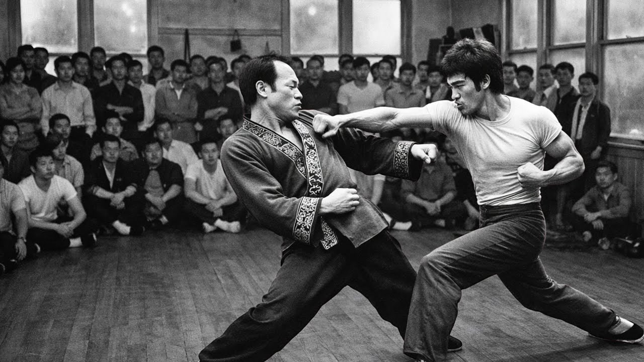 Bruce Lee enseñaba a 500 alumnos | un maestro lo desafió y 8 segundos después todo cambió