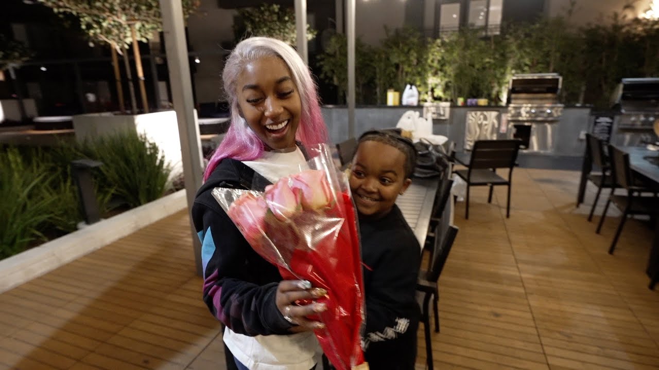 Woo Wop Surprised The Ladies In His Life For Valentines Day .......