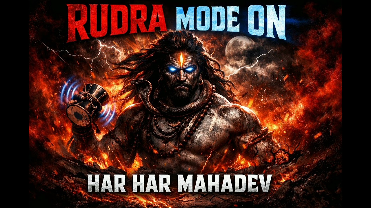 Radra Mode On  #Har har Mahadev 🩷