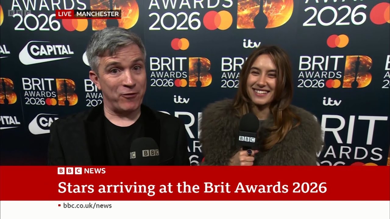 BBC News live stream - Brit Awards 2026 red carpet