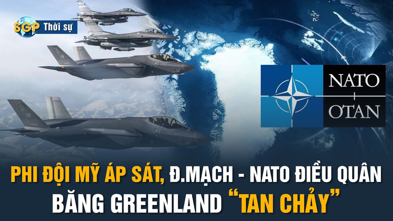 🔴Greenland n&oacute;ng rực!!! Mỹ điều m&aacute;y bay qu&acirc;n sự, Đan Mạch k&ecirc;u gọi NATO tăng cường hiện diện