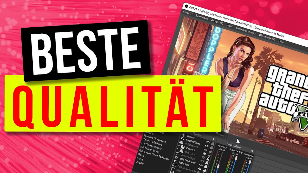 OBS Bildschirm Aufnehmen [ OBS Studio Bildschirmaufnahme Anleitung ]