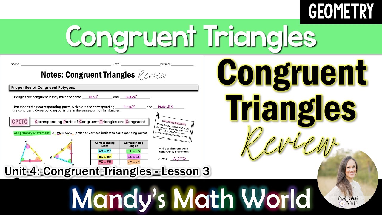 Обзор урока геометрии для старших классов по теме «Равные треугольники»