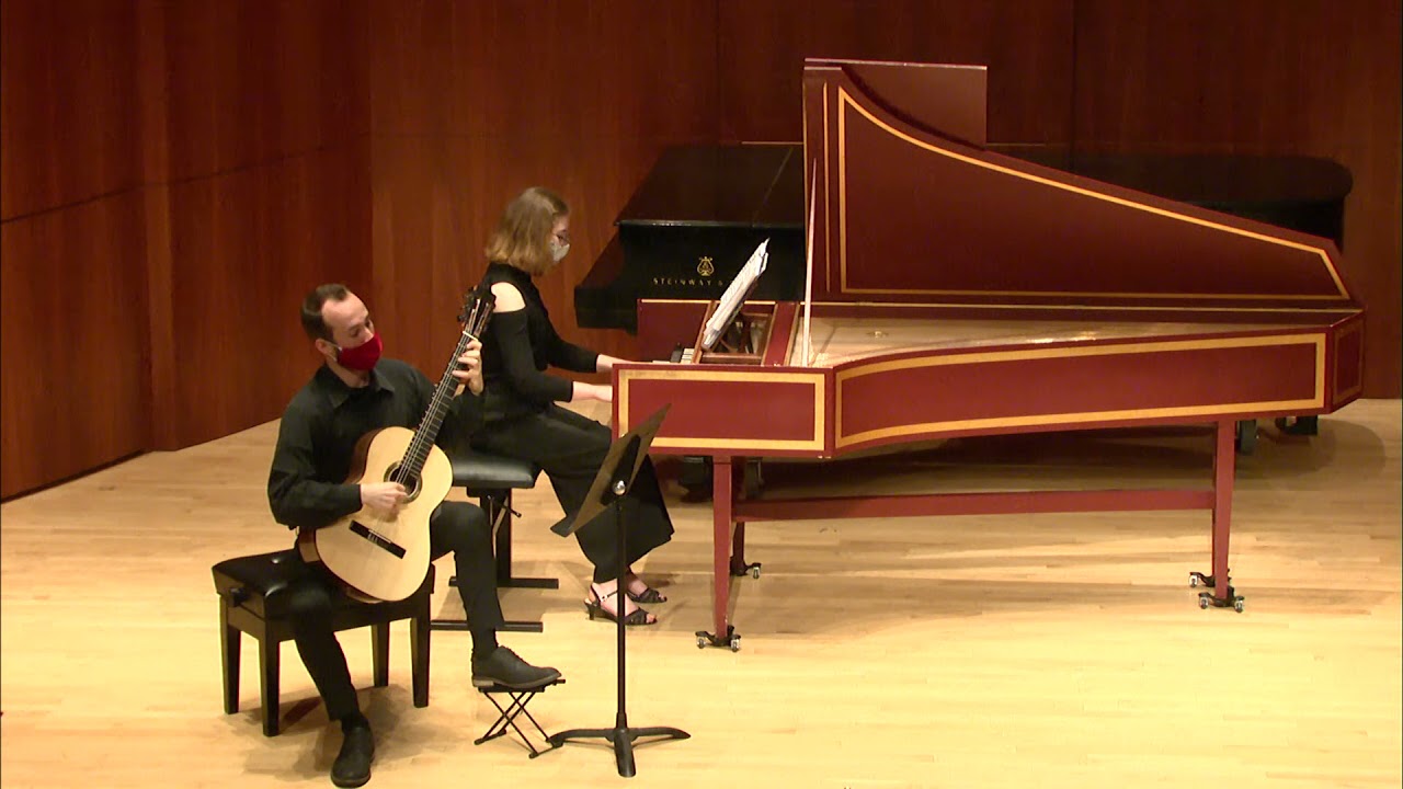 Prelude for Guitar and Harpsichord - Manuel Ponce (Performed by Django Klumpp and Lindsey Williams)