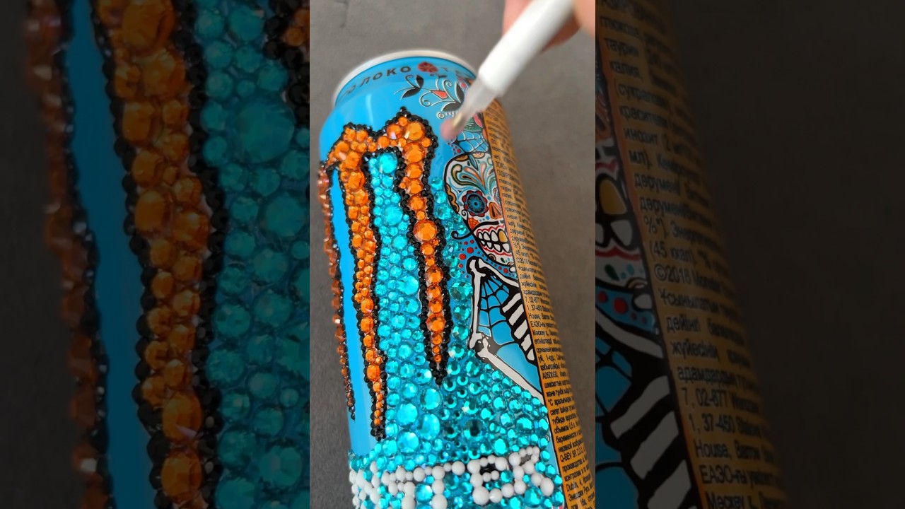 ⁠✨ @MonsterEnergy Shiny Mango ✨ #monsterenergy #crystals #bedazzled #brillantes #rhinestones