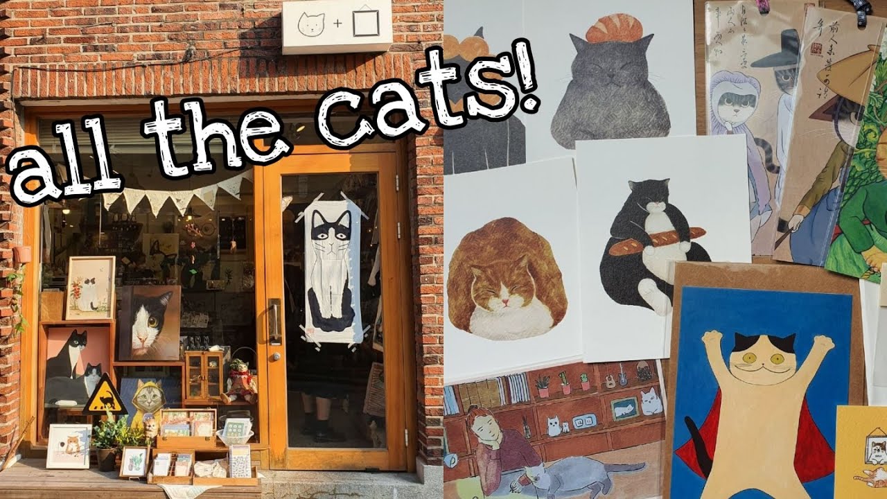 Seoul Cat Stationery Shops and Haul (연남동 문구점, 고양이 문구하울)