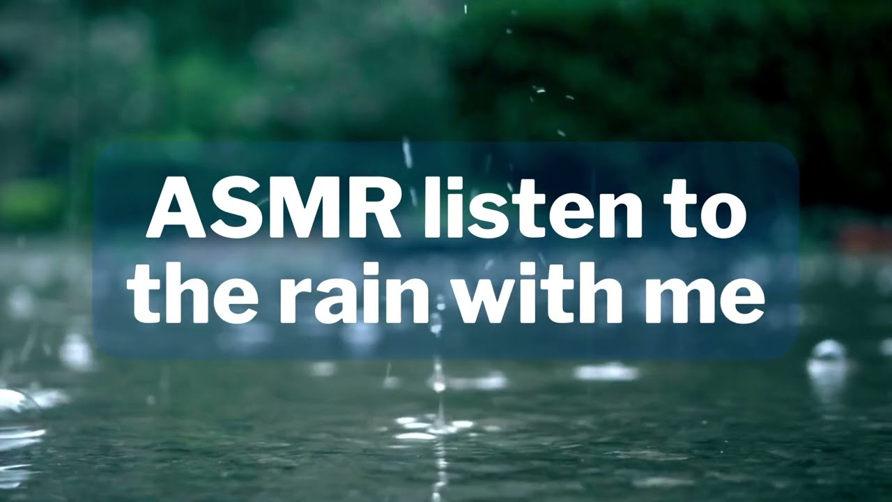 Listening to the rain together | ASMR gf [F4A][soft spoken]