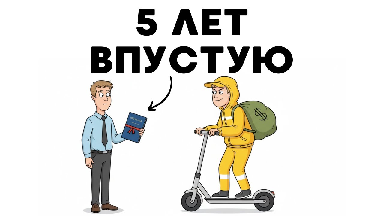 Почему Курьер зарабатывает больше Юриста? (Крах Высшего Образования)